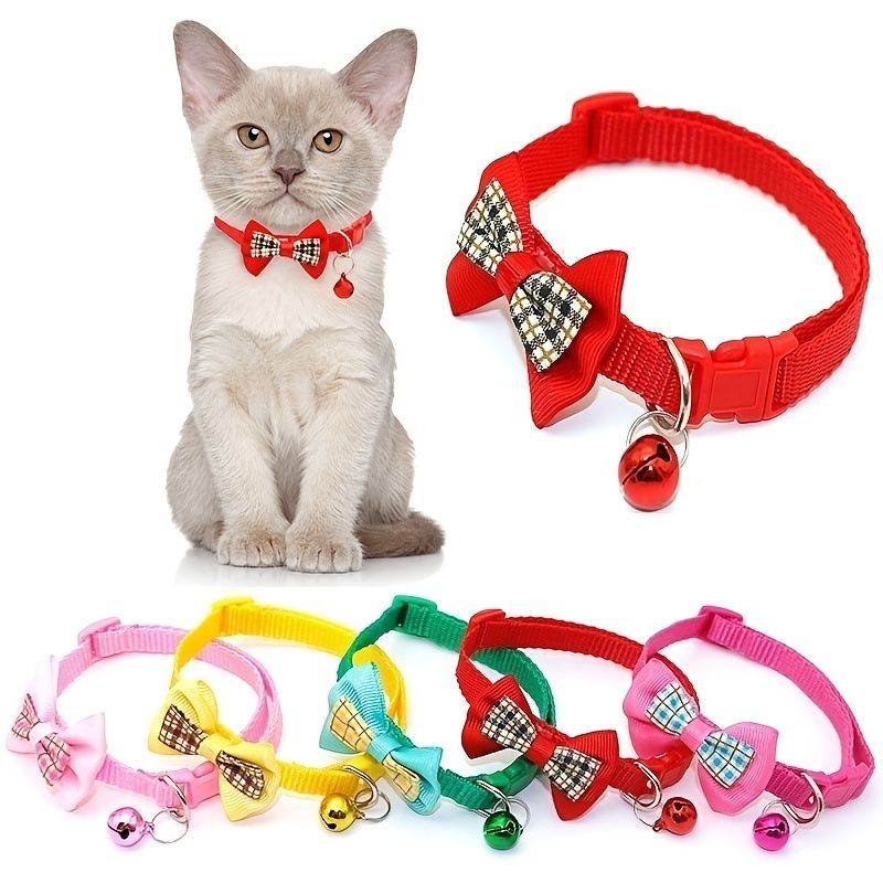 Bowknot Cat Collar With Bell8