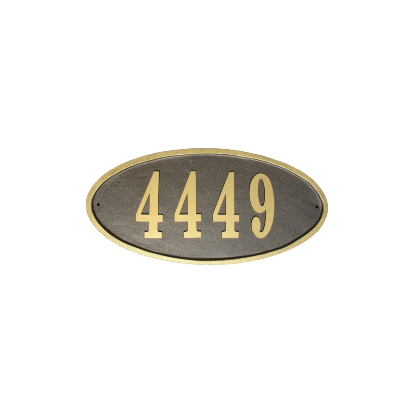 Claremont Oval Cast Aluminum Address Plaque