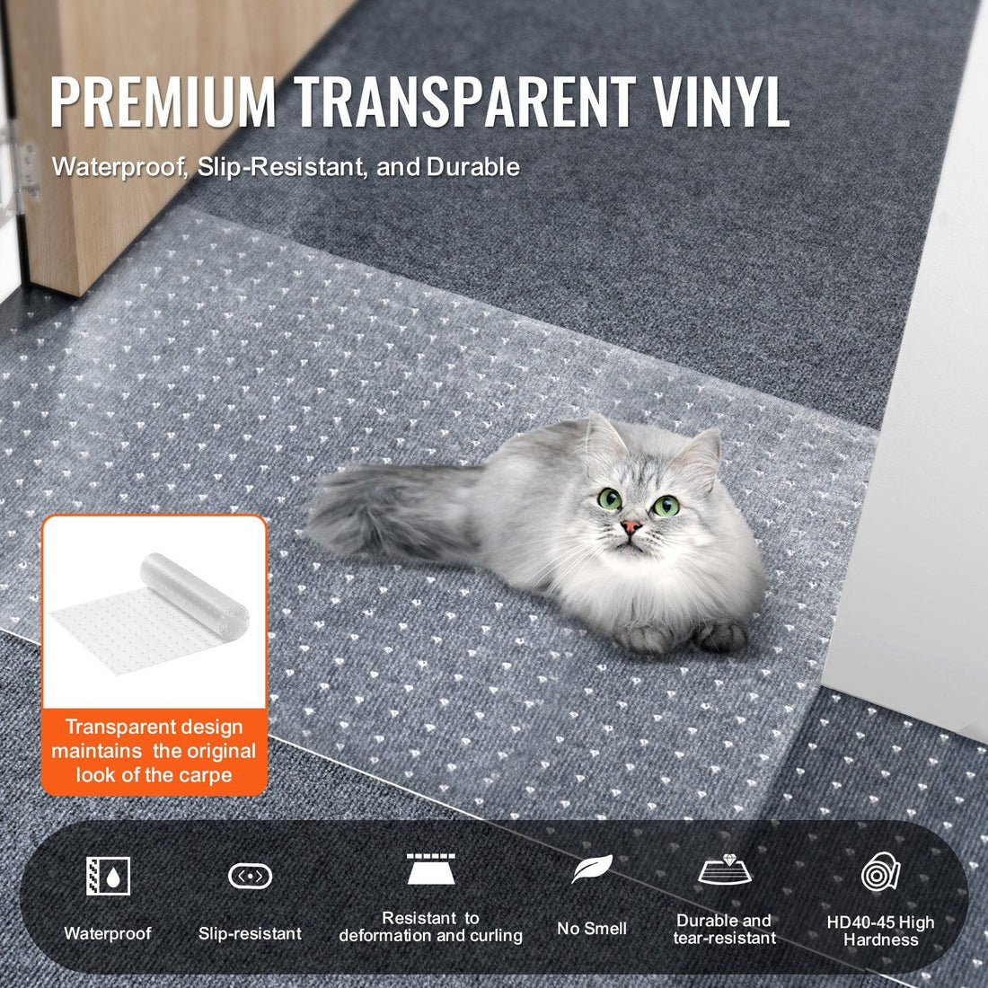 Close-up of cat carpet protector textured surface with raised nubs