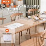 Clear PVC desk protector mat detail view