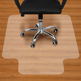 Clear PVC office chair mat, full product view