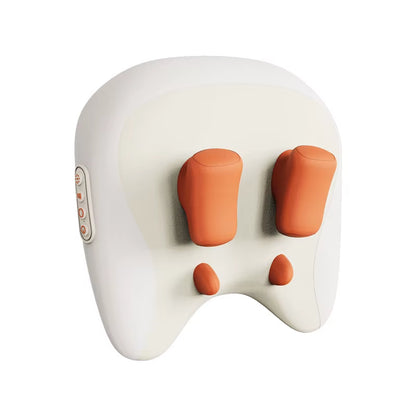 Heated shiatsu massager in orange color option