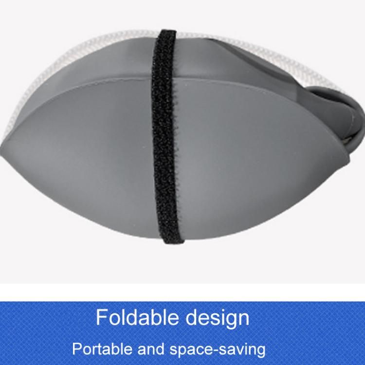 Collapsible dog water bottle expanded and filled