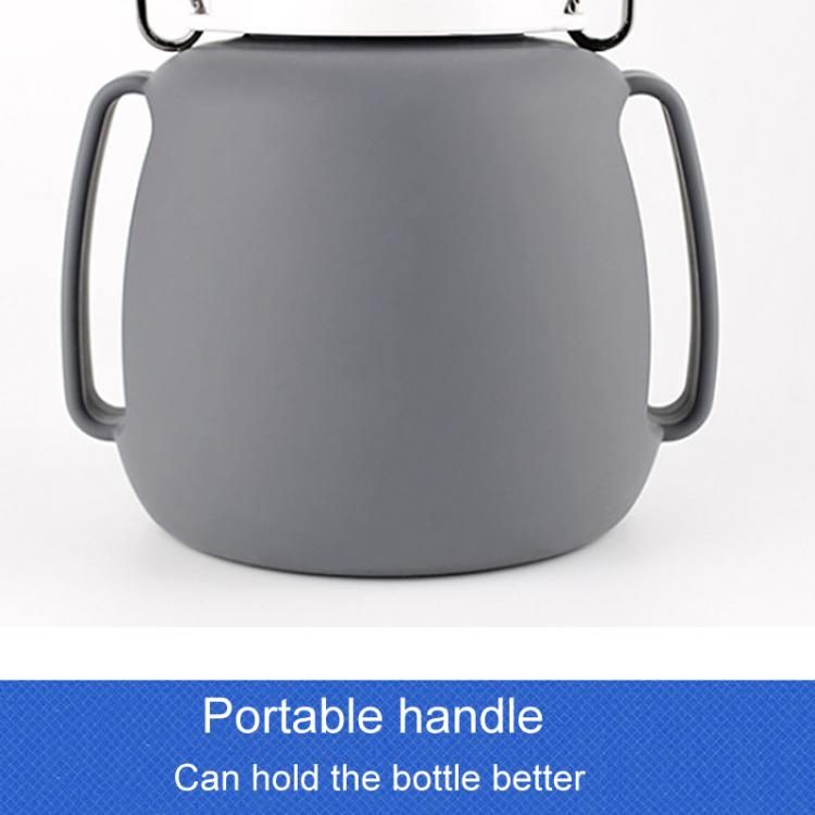 Collapsible pet water bottle packed in a bag pocket