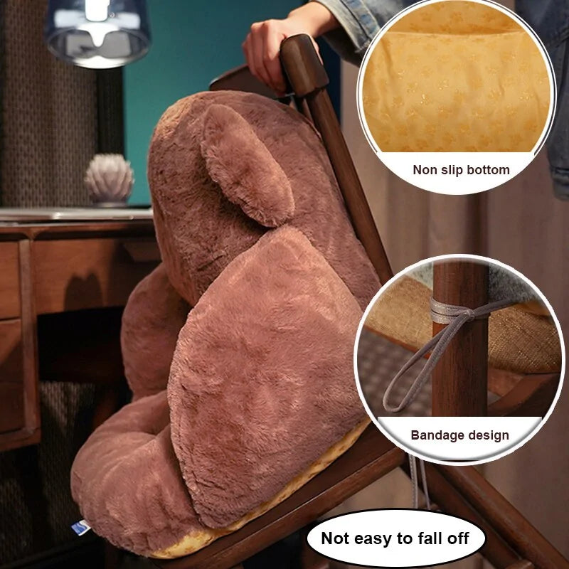 Close-up of the memory foam texture on the cushion's surface