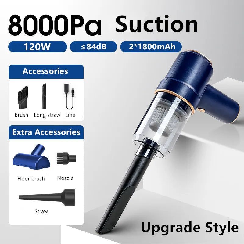 Compact 120W Handheld Vacuum Cleaner overview