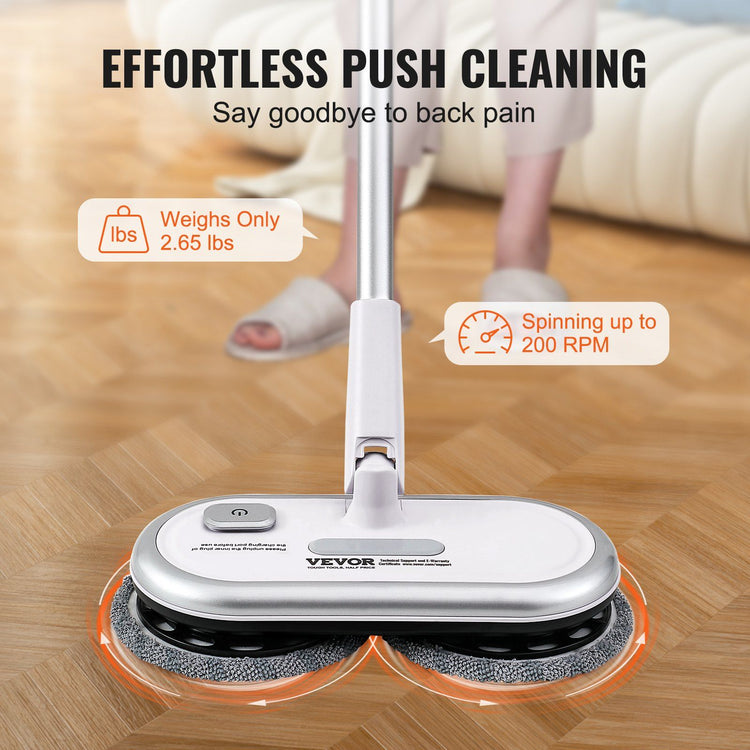Arbasa Cordless Electric Spin Mop Cleaner in-use view