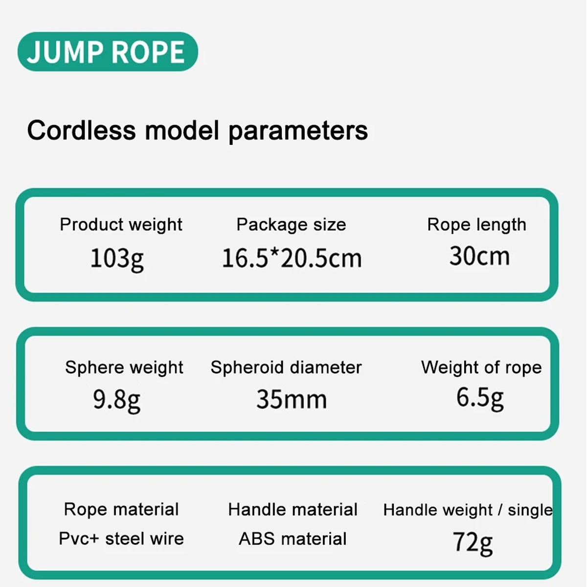 Cordless jump rope used indoors for HIIT cardio