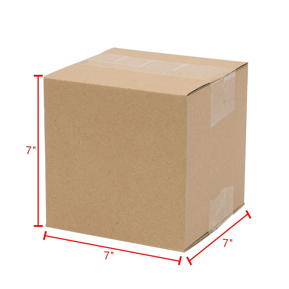 corrugated shipping boxes 6x4x4 pack folded down for storage