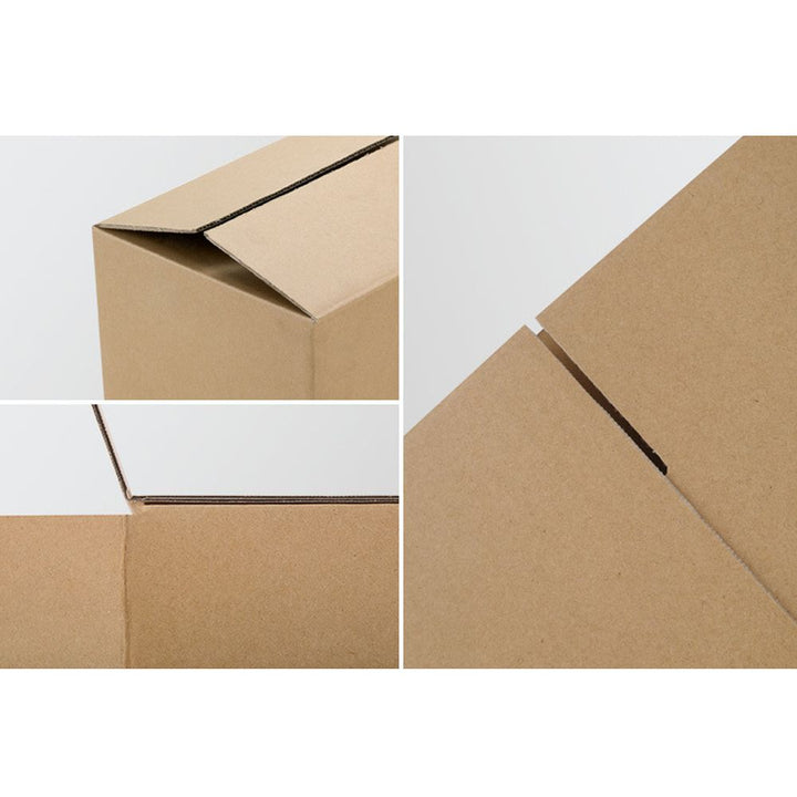 corrugated shipping boxes 6x4x4 pack stacked ready for fulfillment