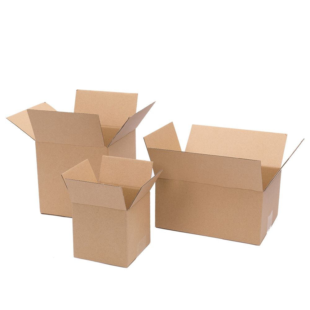 corrugated shipping boxes 6x4x4 pack with ecommerce order inside