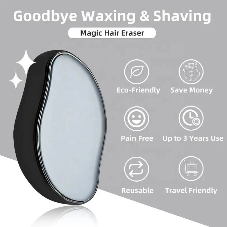 Crystal hair eraser nano-glass surface texture