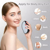 Crystal hair eraser angled view showing pad shape