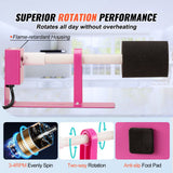 Cup turner adjustable mount holding different tumbler sizes