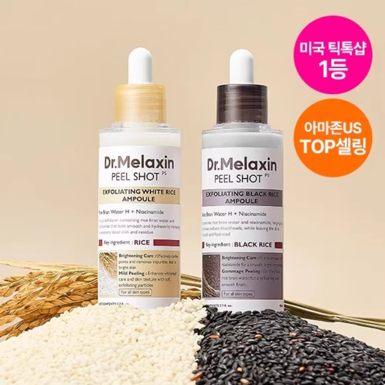 DR MELAXIN Peel Shot ampoule held in hand