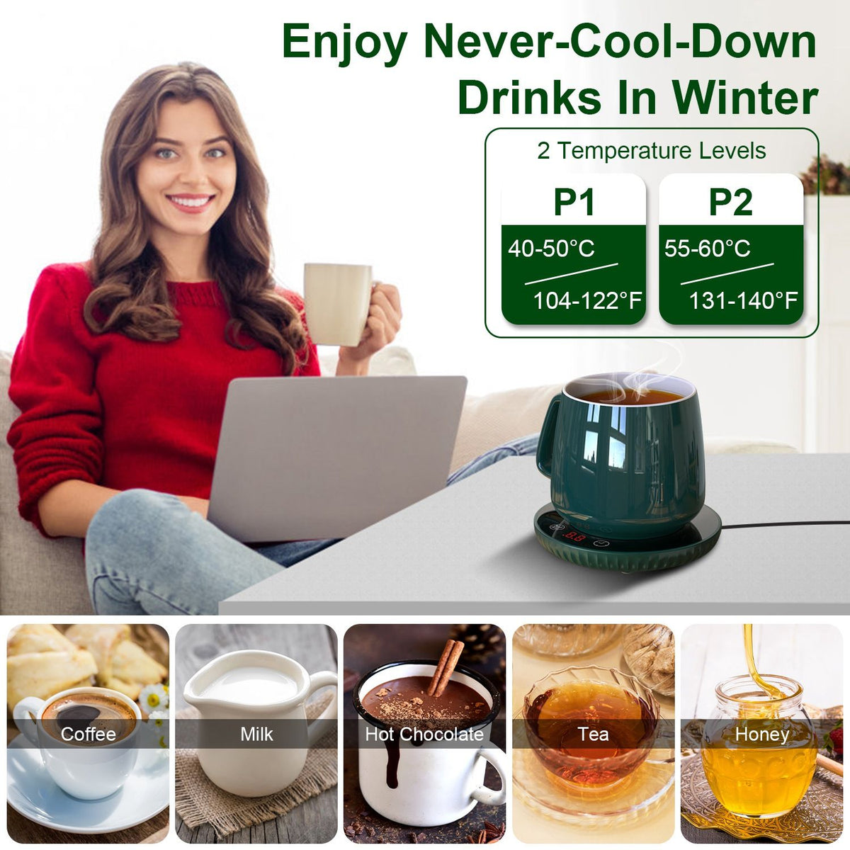 Desktop Electric Coffee Cup Warmer3