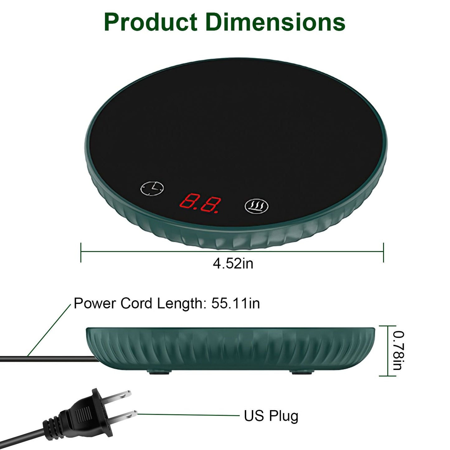 Desktop Electric Coffee Cup Warmer7