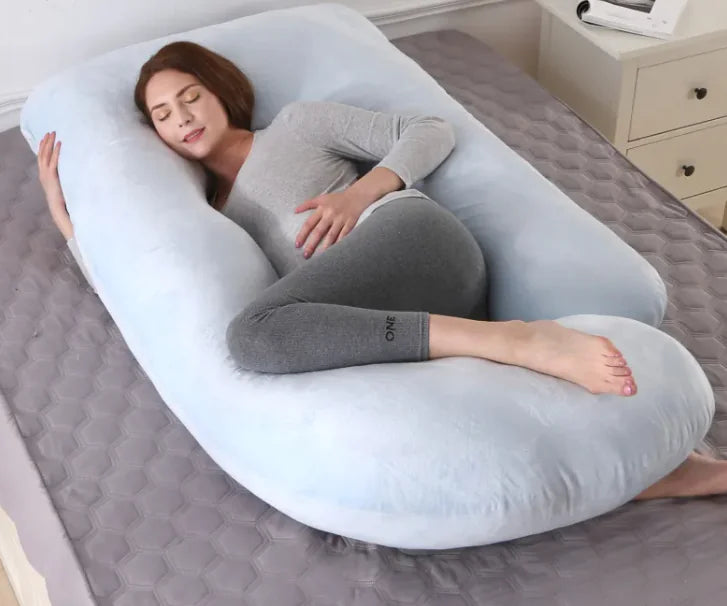 Detachable G-Shaped Velvet Waist Pillow1