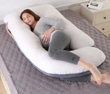 Detachable lumbar insert pulled partway out of the pillow cover