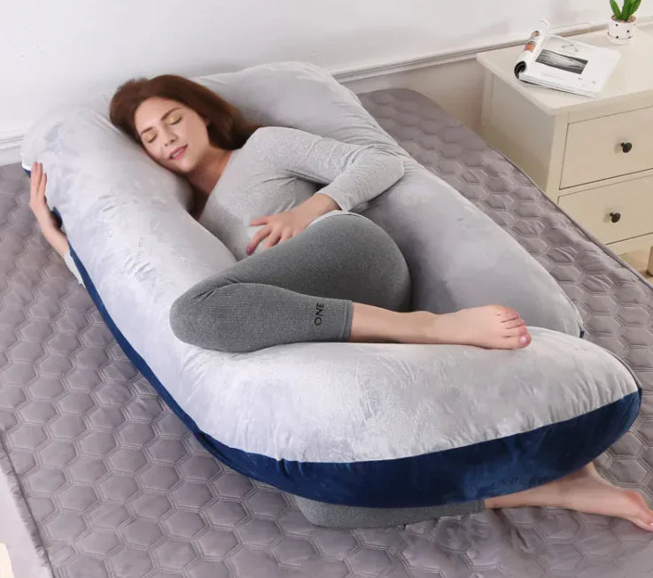 Detachable G-Shaped Velvet Waist Pillow6