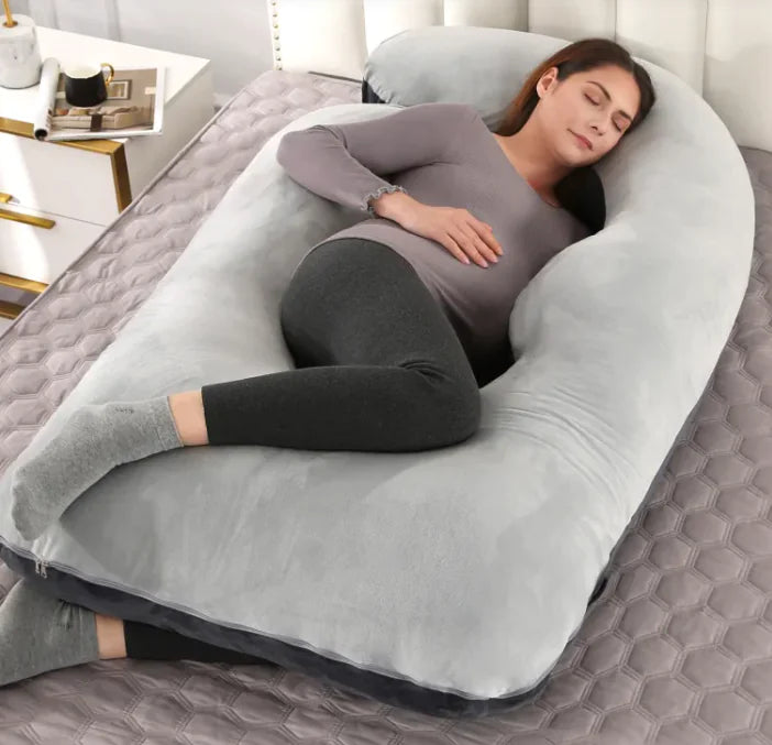 Detachable G-Shaped Velvet Waist Pillow8