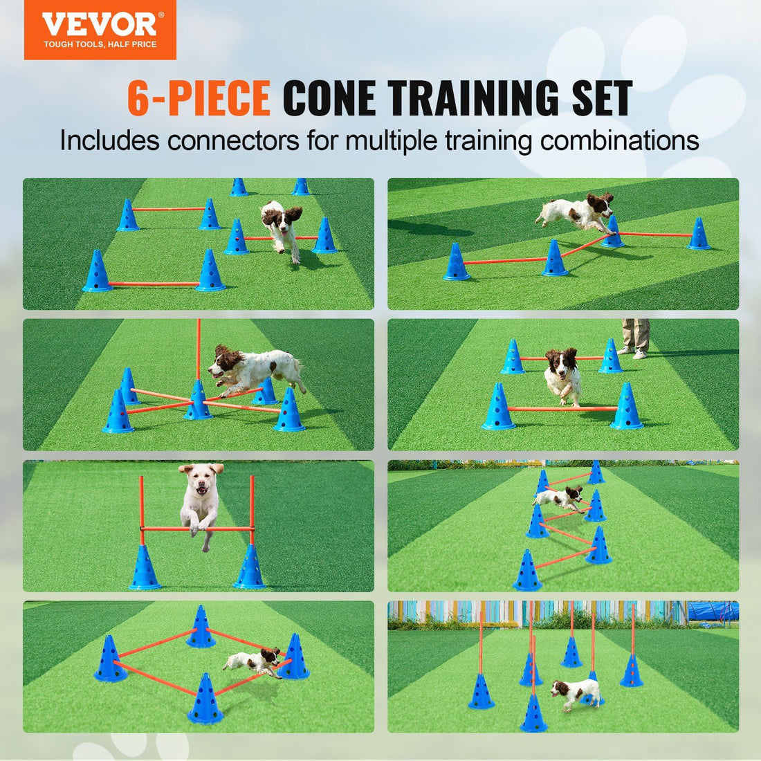 Dog Agility Cones & Rods Set detail view 2