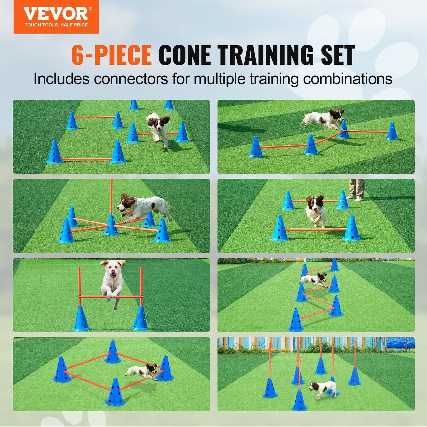 Dog Agility Cones & Rods Set detail view 2