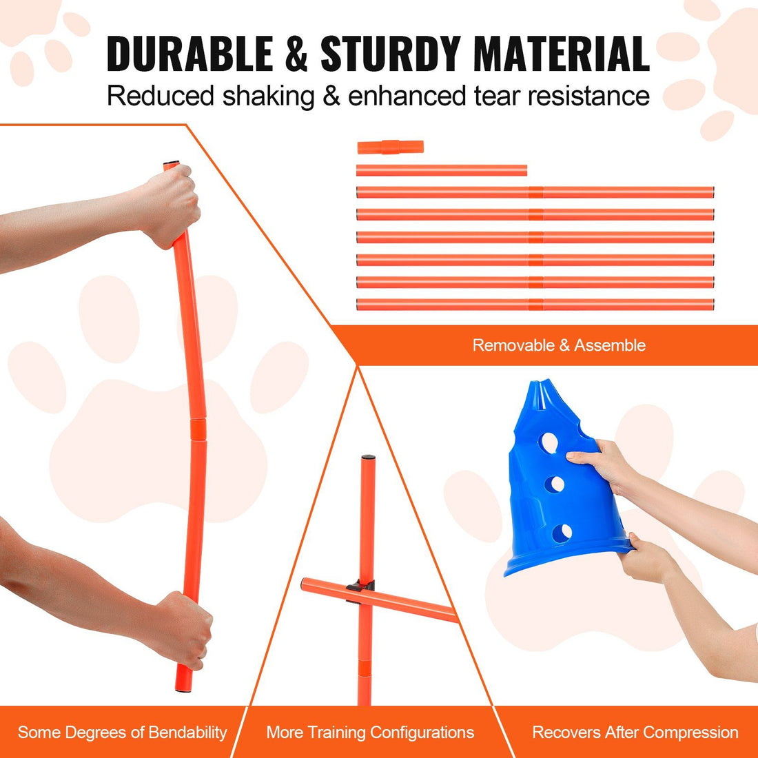 Dog Agility Cones & Rods Set detail view 3