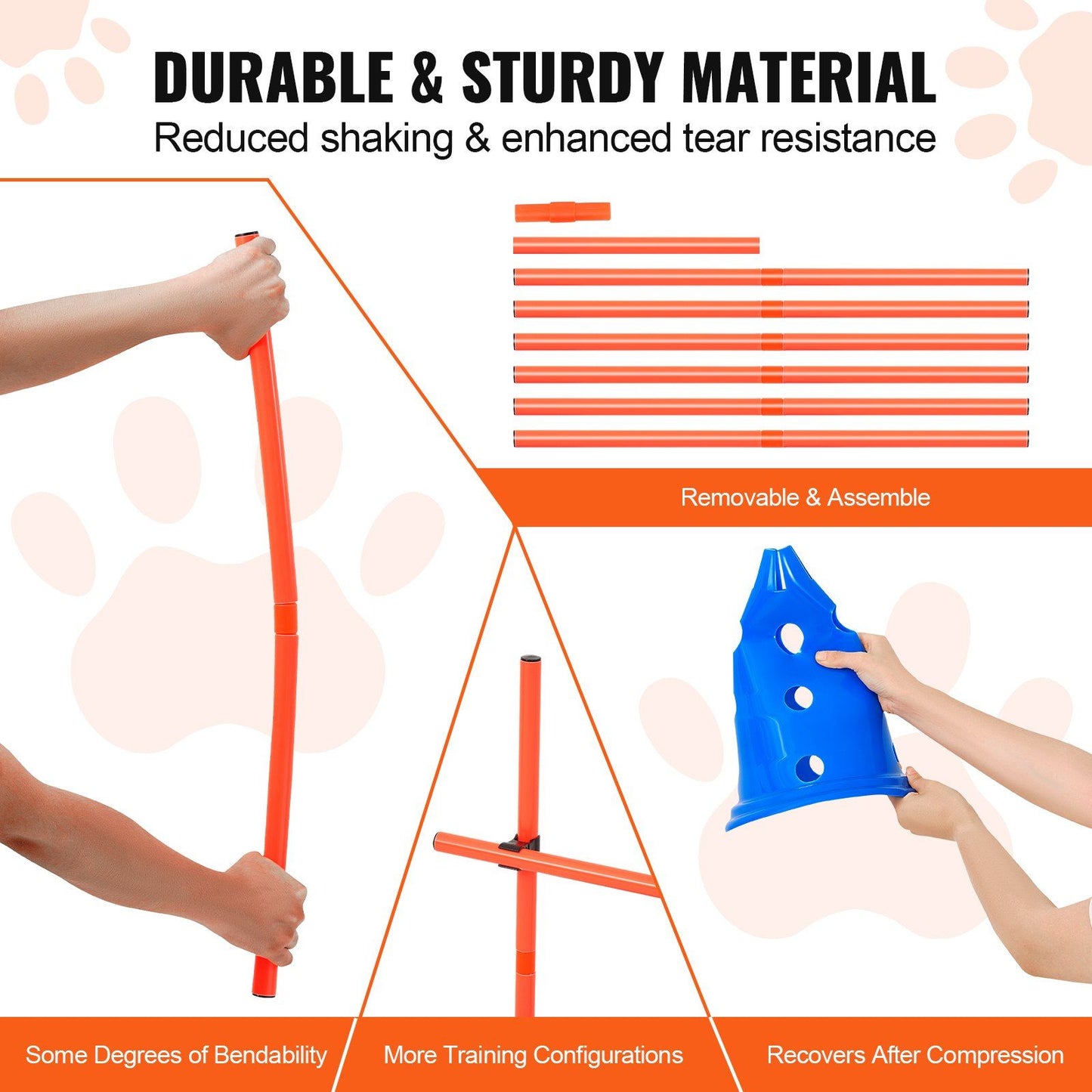 Dog Agility Cones & Rods Set detail view 3