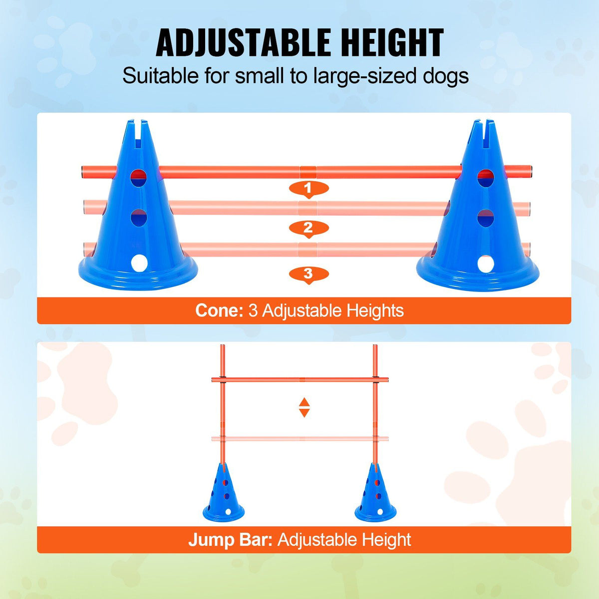 Dog Agility Cones & Rods Set detail view 4