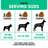 Dog allergy relief chews side view