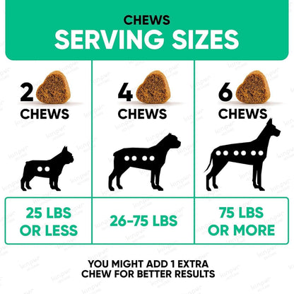 Dog allergy relief chews side view