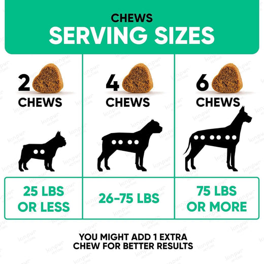 Dog allergy relief chews side view