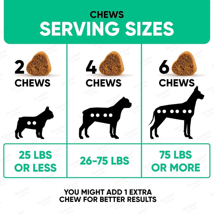 Dog allergy relief chews side view