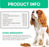 Dog allergy relief chews in-use lifestyle