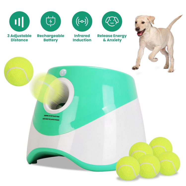 Dog Ball Launcher With Balls