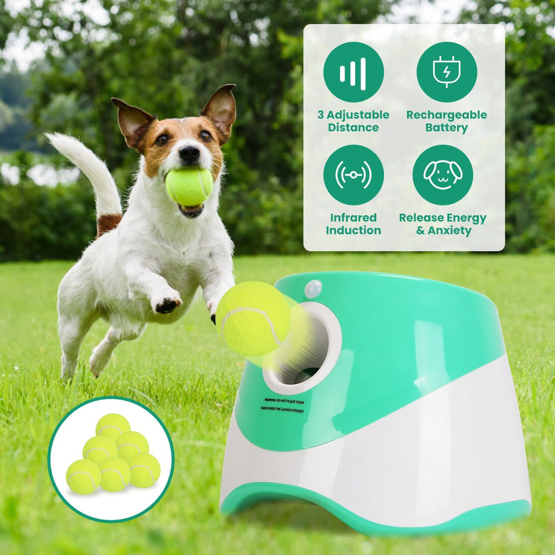 Dog Ball Launcher With Balls1