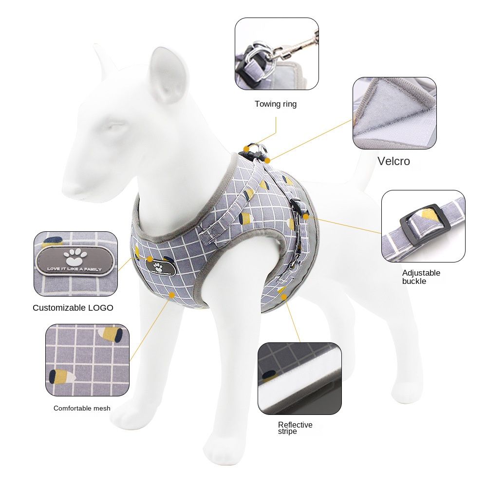 Dog harness leash set size chart and fit guide