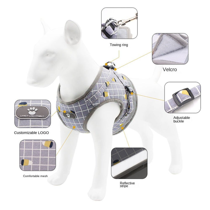 Dog harness leash set size chart and fit guide