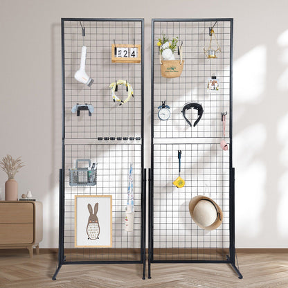 Double-Sided Grid Wall Display Panels