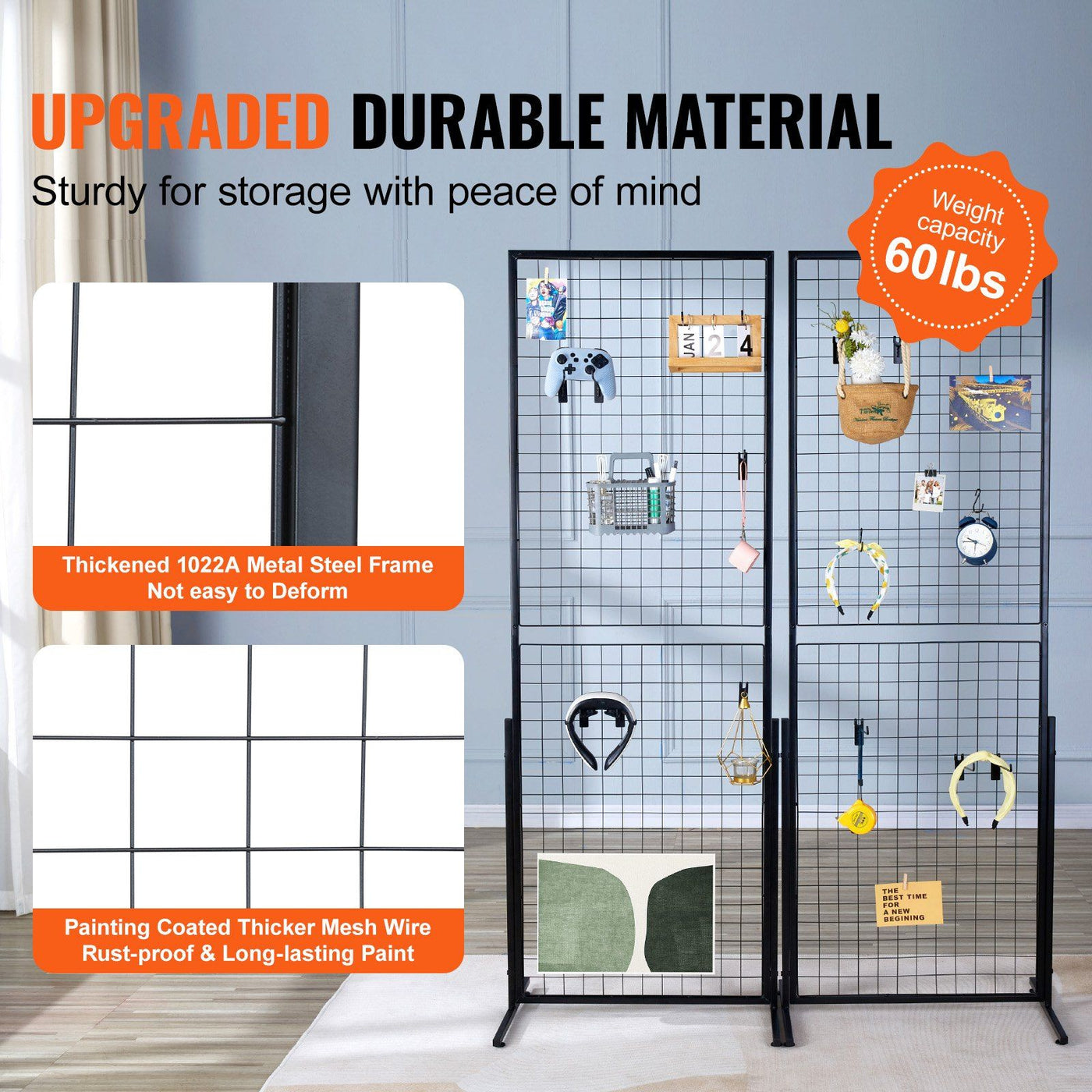 Double-sided grid wall display panel in-use scene