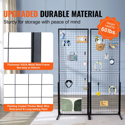 Double-sided grid wall display panel in-use scene
