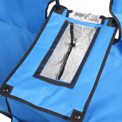 Double Folding Picnic Chairs Blue3