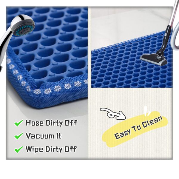 Cat litter trapping mat top surface view