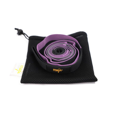 Elastic yoga strap with 9 loops for stretching