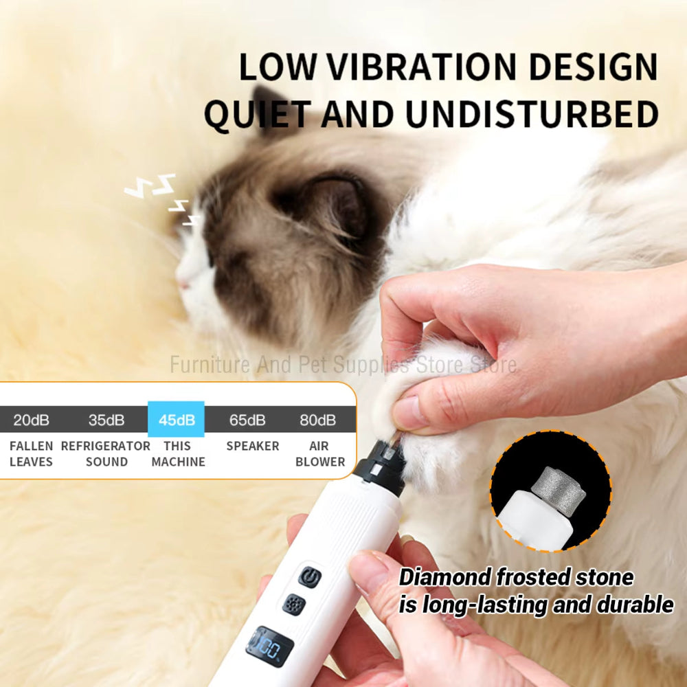 USB rechargeable dog nail clippers charging port detail