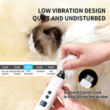 USB rechargeable dog nail clippers charging port detail
