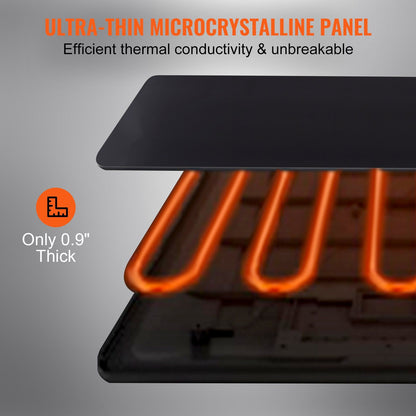 Electric food warming tray, portable, 16.5 by 11 inch surface, additional view 5