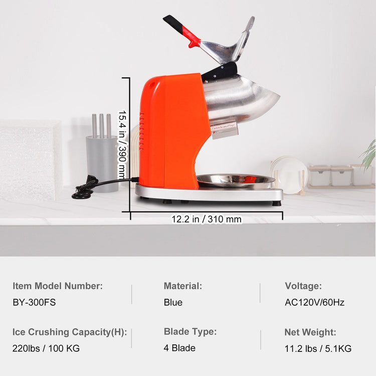 Electric Ice Crusher Shaved Ice Machine packaging view, electric ice crusher machine
