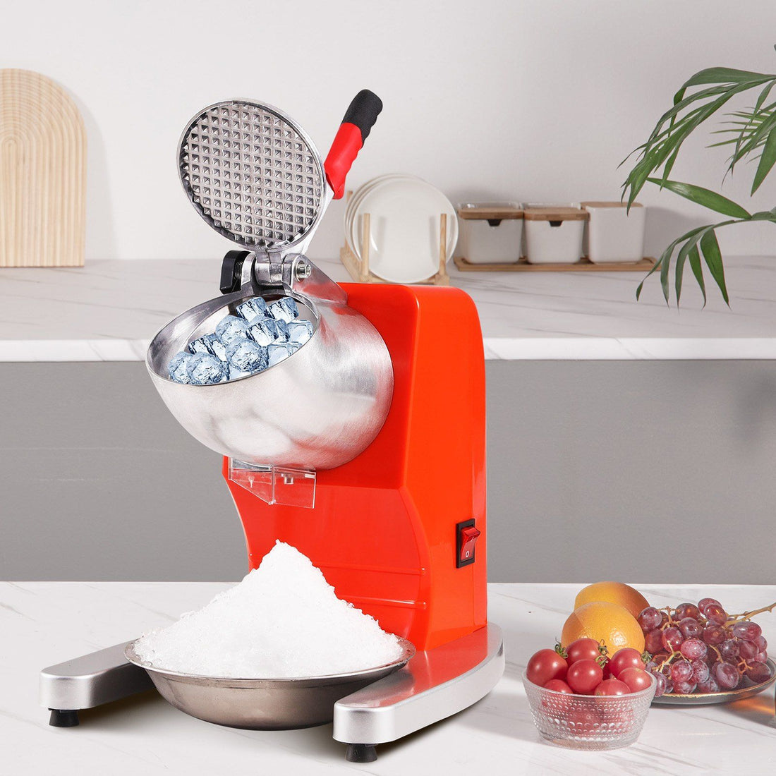 Electric Ice Crusher Shaved Ice Machine detail view, electric ice crusher machine